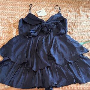 Selfie Leslie Elegant Navy Blue Dressy ROMPER